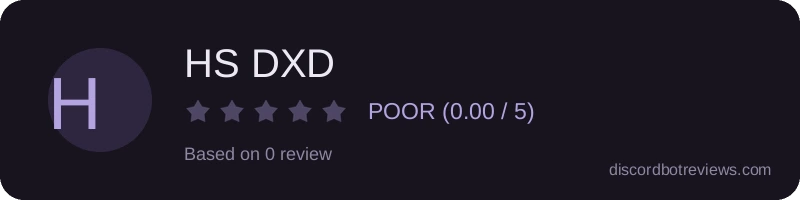 Rating widget preview for HS DXD