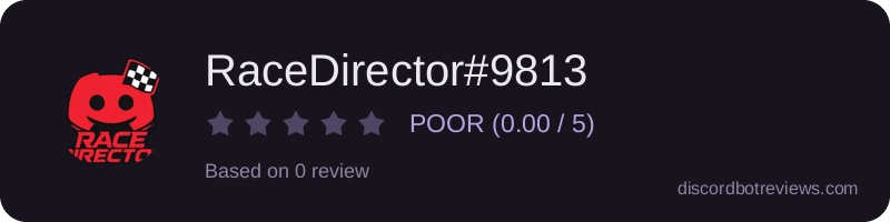 Rating widget preview for RaceDirector#9813