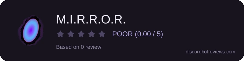 Rating widget preview for M.I.R.R.O.R.