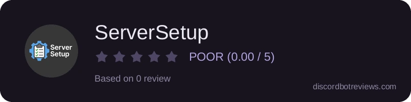 Rating widget preview for ServerSetup