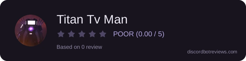 Rating widget preview for Titan Tv Man