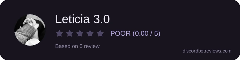 Rating widget preview for Leticia 3.0