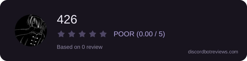 Rating widget preview for 426