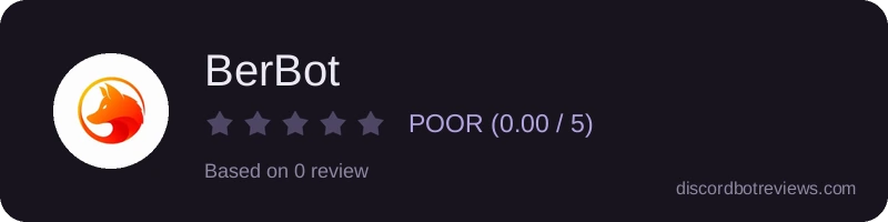 Rating widget preview for BerBot
