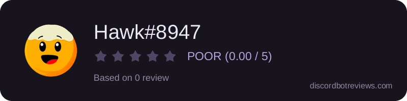 Rating widget preview for Hawk#8947