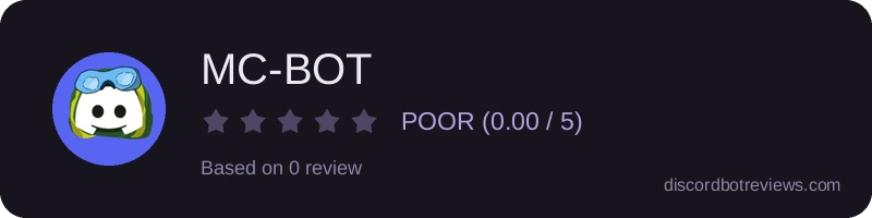 Rating widget preview for MC-BOT