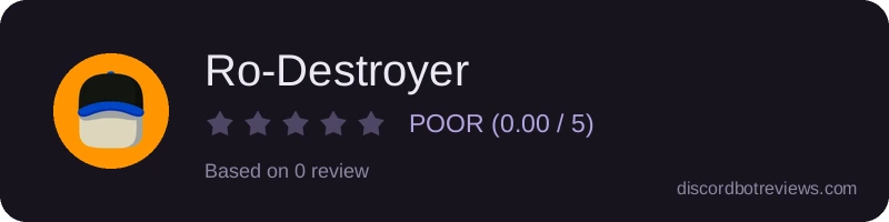 Rating widget preview for Ro-Destroyer