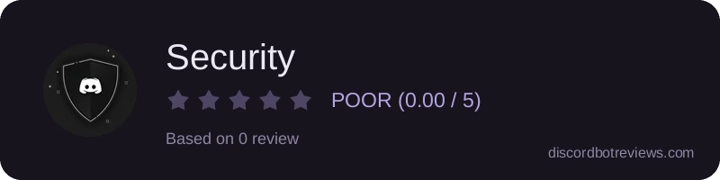 Rating widget preview for Security
