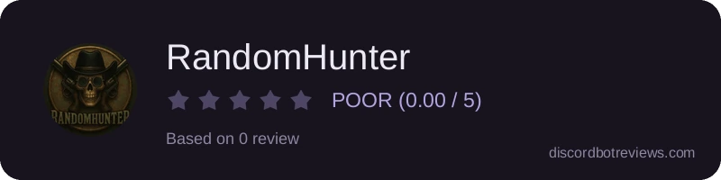 Rating widget preview for RandomHunter