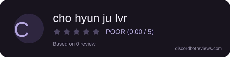 Rating widget preview for cho hyun ju lvr 