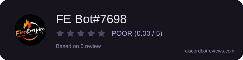 Rating widget preview for FE Bot#7698