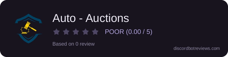Rating widget preview for Auto - Auctions