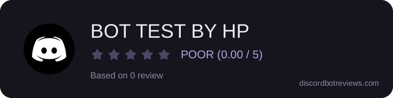 Rating widget preview for BOT TEST BY HP