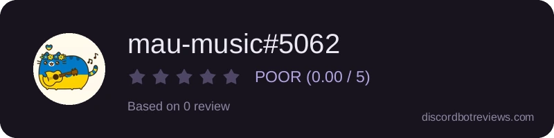 Rating widget preview for mau-music#5062