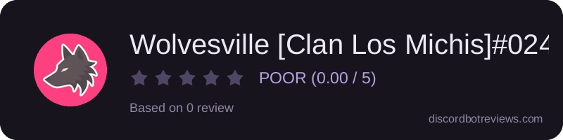 Rating widget preview for Wolvesville [Clan Los Michis]#0243