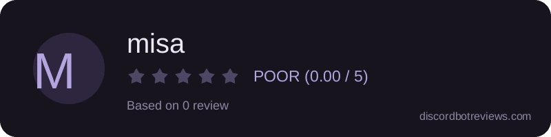 Rating banner for misa