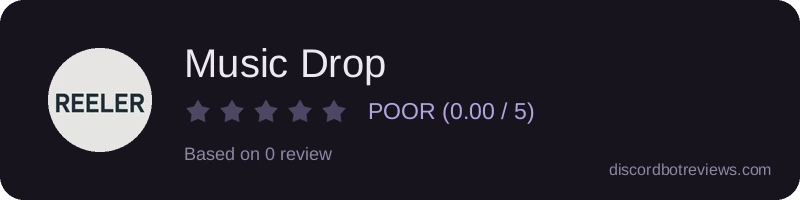 Rating widget preview for Music Drop