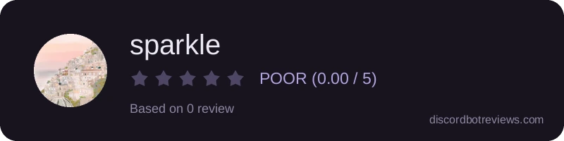 Rating widget preview for sparkle