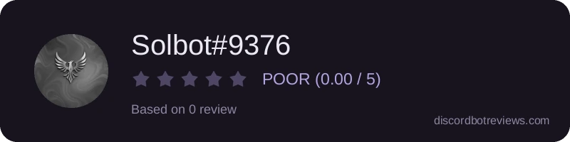 Rating widget preview for Solbot#9376