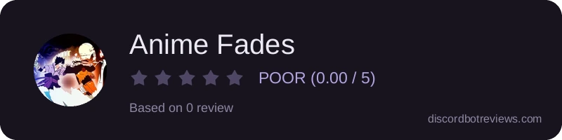 Rating widget preview for Anime Fades