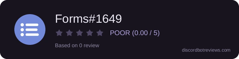 Rating widget preview for Forms#1649