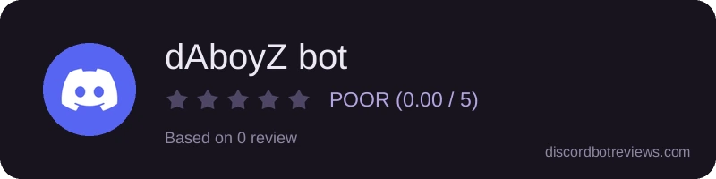 Rating banner for dAboyZ bot