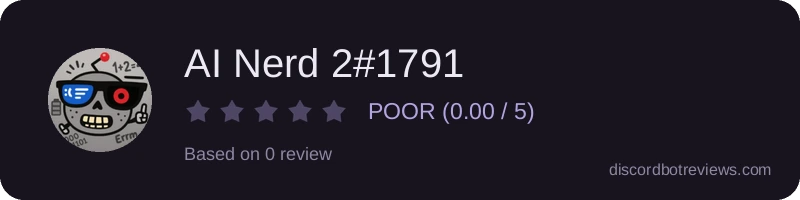 Rating widget preview for AI Nerd 2#1791