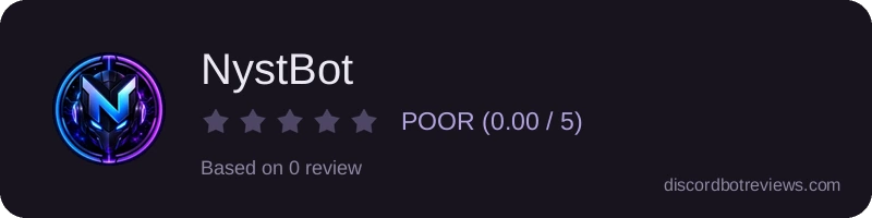 Rating widget preview for NystBot