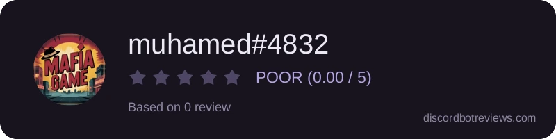 Rating widget preview for muhamed#4832