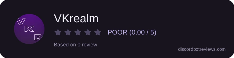 Rating banner for VKrealm