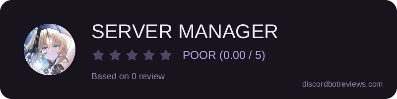 Rating widget preview for SERVER MANAGER
