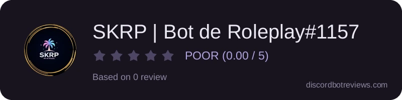 Rating widget preview for SKRP | Bot de Roleplay#1157
