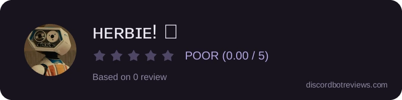 Rating widget preview for ʜᴇʀʙɪᴇ! ➃