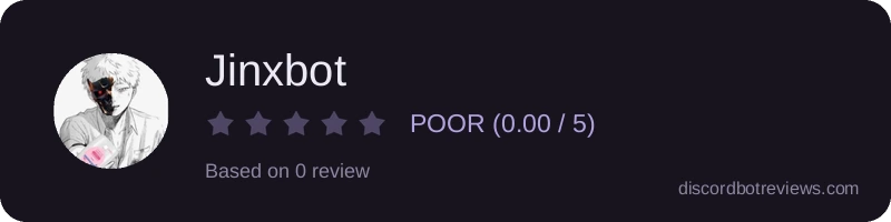 Rating widget preview for Jinxbot