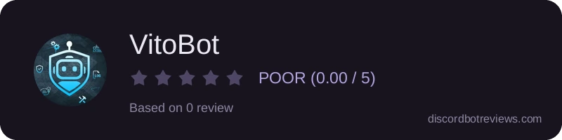 Rating widget preview for VitoBot