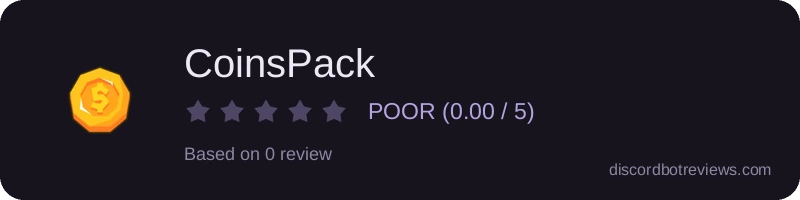Rating widget preview for CoinsPack