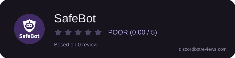 Rating banner for SafeBot