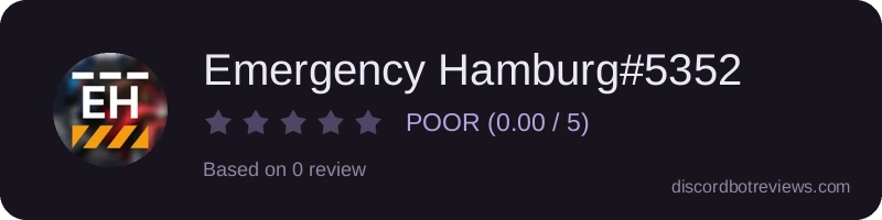 Rating widget preview for Emergency Hamburg#5352