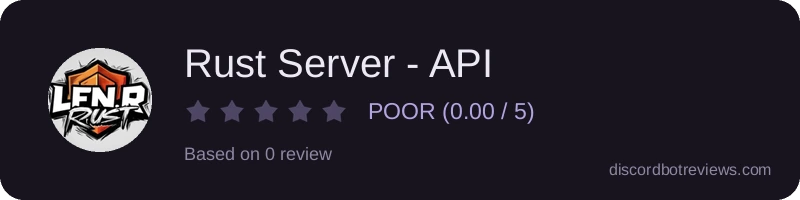 Rating banner for Rust Server - API
