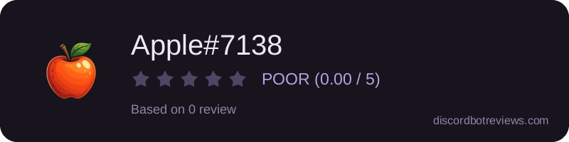 Rating widget preview for Apple#7138