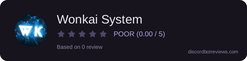 Rating widget preview for Wonkai System