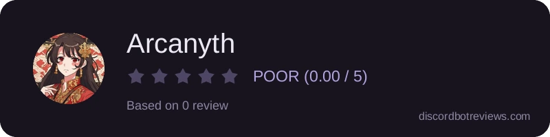 Rating widget preview for Arcanyth