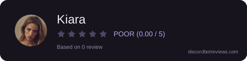 Rating widget preview for Kiara