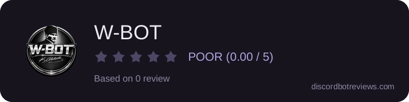 Rating widget preview for W-BOT