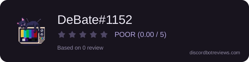 Rating widget preview for DeBate#1152