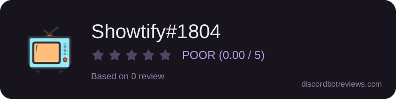 Rating widget preview for Showtify#1804