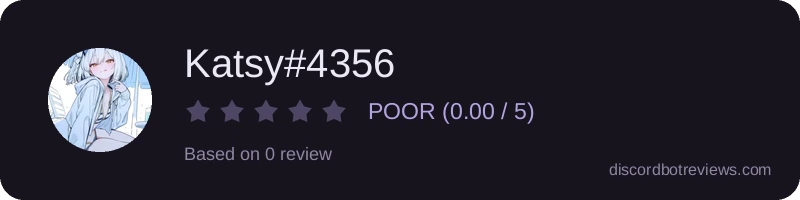 Rating widget preview for Katsy#4356
