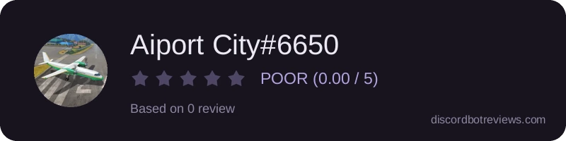 Rating widget preview for Aiport City#6650