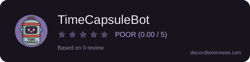 Rating widget preview for TimeCapsuleBot