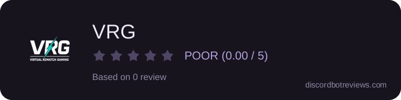 Rating widget preview for VRG